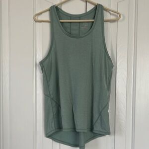 Sweaty Betty Sage Green Sleeveless Tank Top with Relaxed Fit